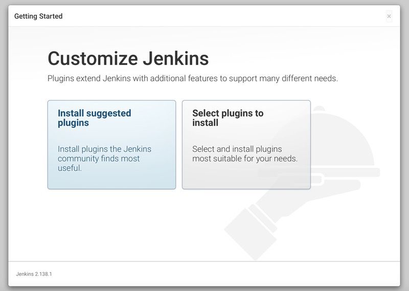 Jenkins setup wizard - choosing plugins